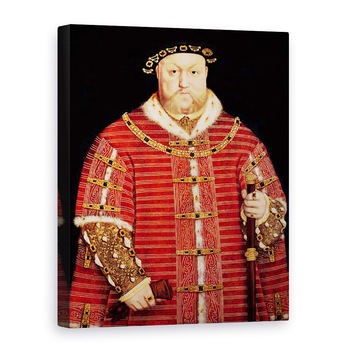 Tablou canvas - Hans Holbein the Younger - Portretul lui Henry al VIII-lea, 60 x 80 cm Tablou canvas - Hans Holbein the Younger - Portretul lui Henry al VIII-lea, 60 x 80 cm