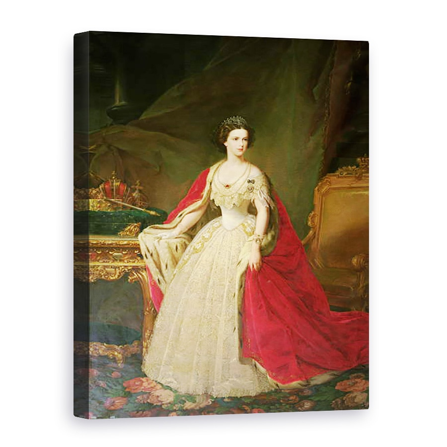Tablou canvas - Giuseppe Sogni - imparateasa Elisabeta 1837-98 de Bavaria, 75 x 100 cm