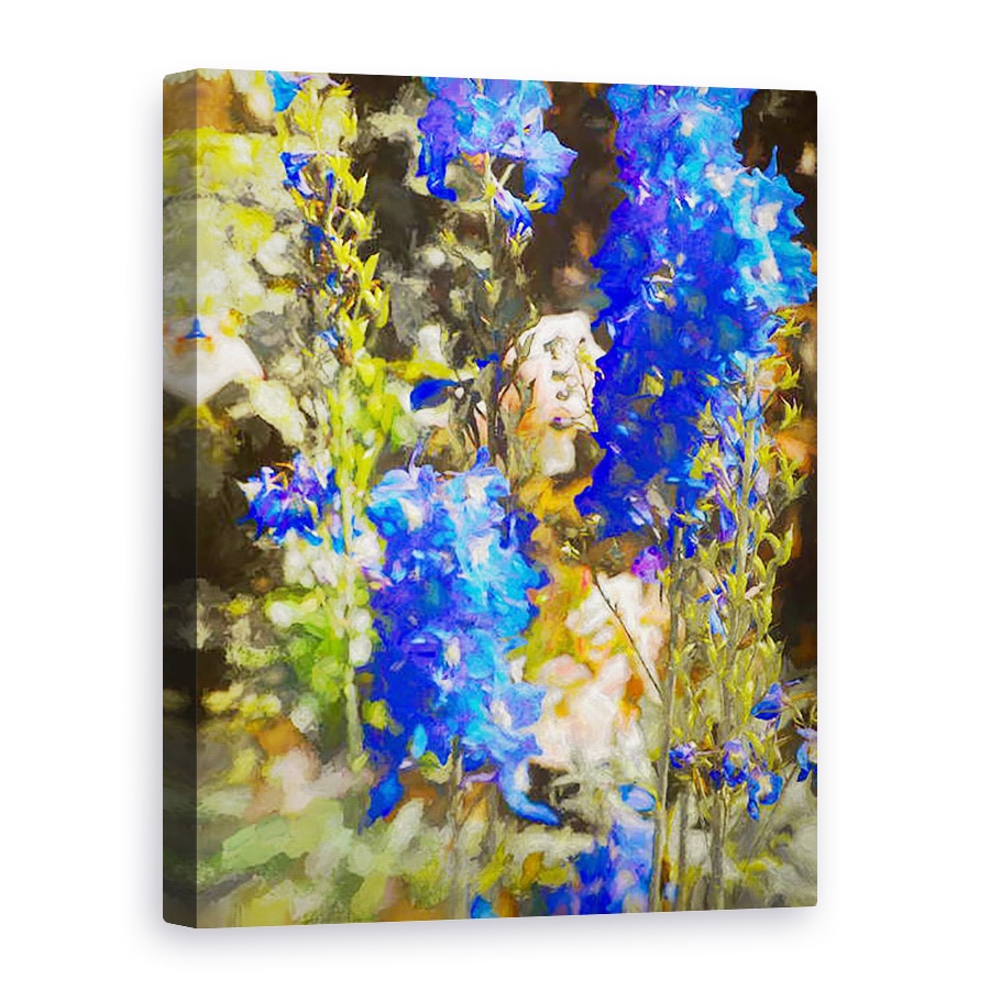 Tablou canvas - Helen White - Delphiniums Albastru, 2019, 75 x 100 cm