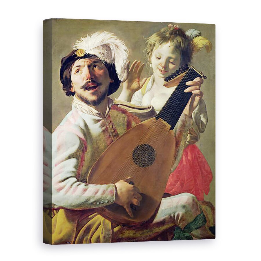 Tablou canvas - Hendrick Ter Brugghen - The Duet, 75 x 100 cm