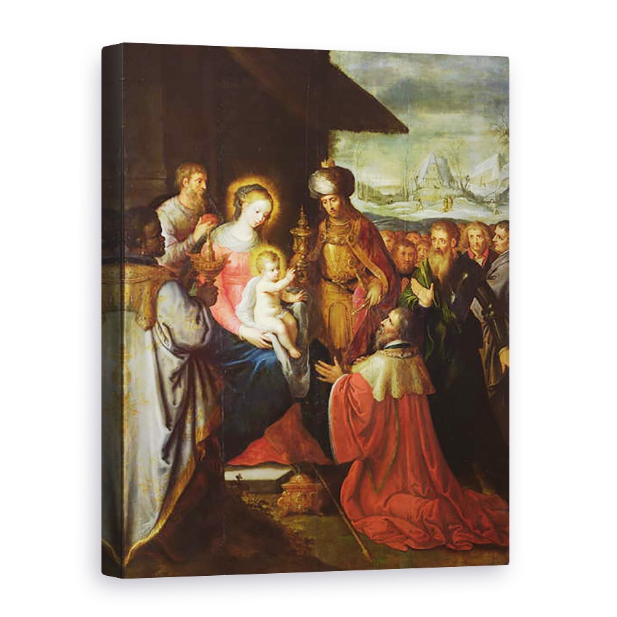 Tablou canvas - Frans Francken the Elder - Adorarea Magilor, 75 x 100 cm