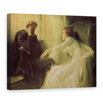 Tablou canvas - Frank Dicksee - Marturisirea, 75 x 100 cm Tablou canvas - Frank Dicksee - Marturisirea, 75 x 100 cm