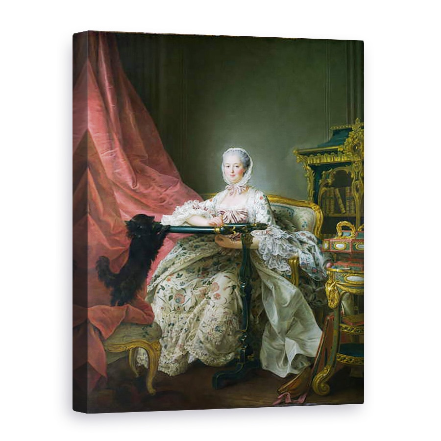 Tablou canvas - Francois-Hubert Drouais - Madame de Pompadour, 60 x 80 cm