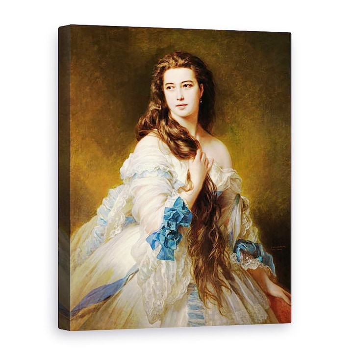 Franz Xaver Winterhalter - Madame Rimsky-Korsakov 1833-78 nee Varvara Dmitrievna Mergassov portréja, Vászonkép, 60 x 80 cm