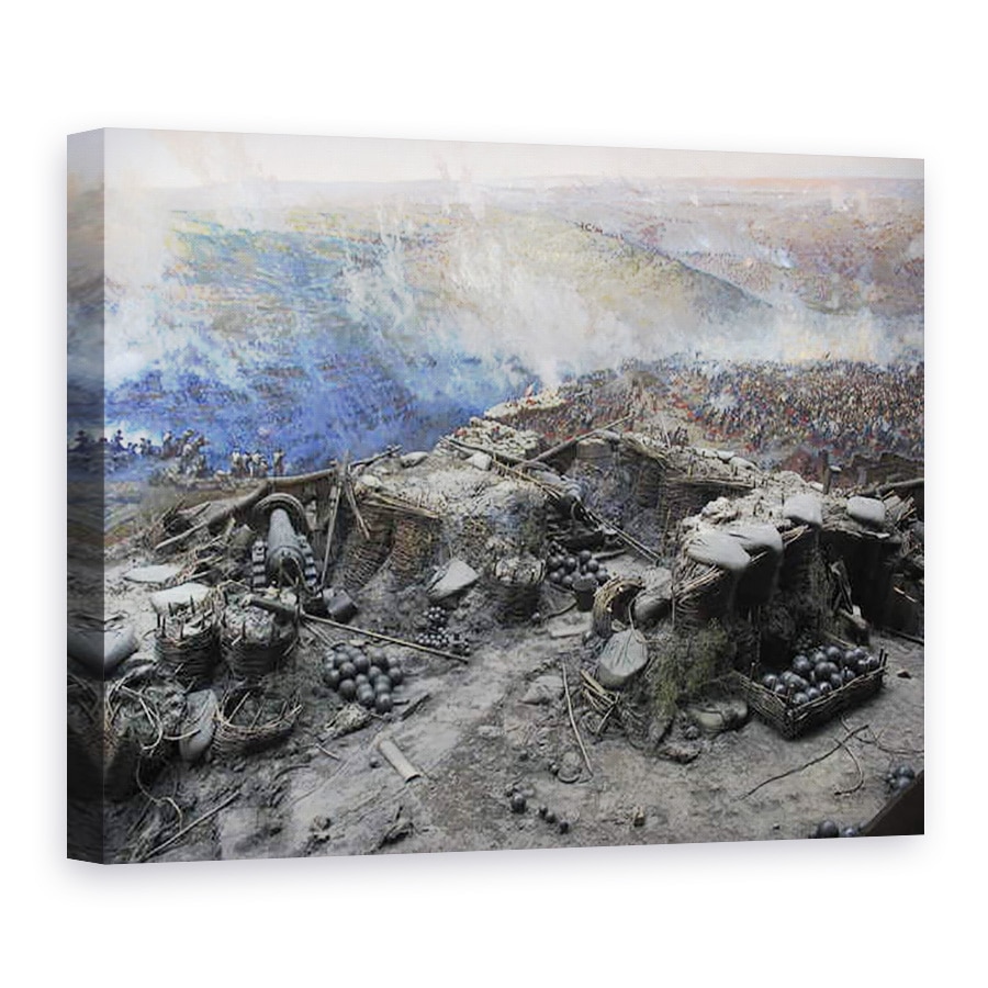 Tablou canvas - Franz Roubaud - Asediul Sevastopolului II, 60 x 80 cm