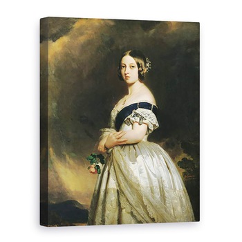 Tablou canvas - Franz Xaver Winterhalter - Regina Victoria 1819-1901 1842, 75 x 100 cm Tablou canvas - Franz Xaver Winterhalter - Regina Victoria 1819-1901 1842, 75 x 100 cm