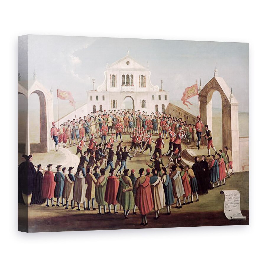 Tablou canvas - Gabriele Bella - Joc de fotbal la SantAlvise, 60 x 80 cm