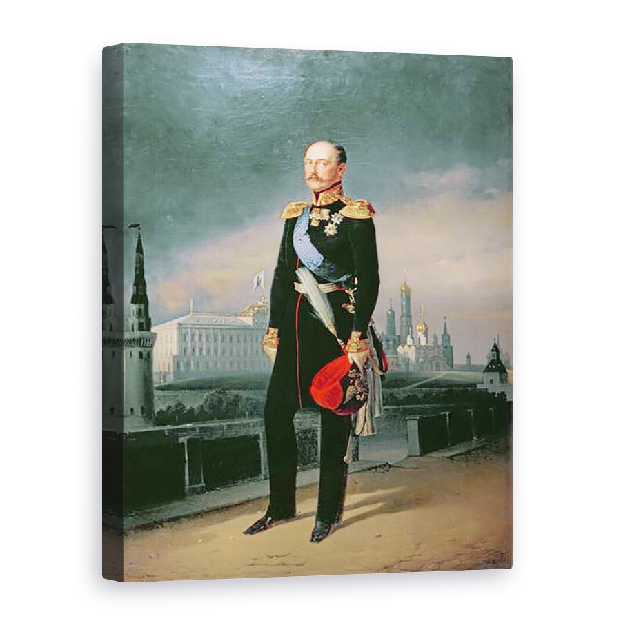 Tablou canvas - G. Botmann - Portretul imparatului Alexandru al II-lea 1818-81, 50 x 70 cm