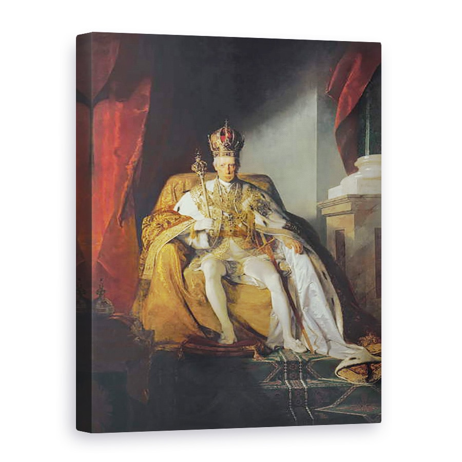 Tablou canvas - Friedrich von Amerling - imparatul Francisc al II-lea al Austriei, 75 x 100 cm