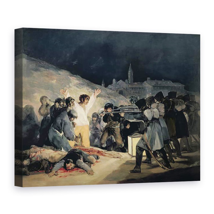 Tablou canvas - Francisco Jose de Goya y Lucientes - Executarea aparatorilor din Madrid I, 3 mai 1808, 60 x 80 cm
