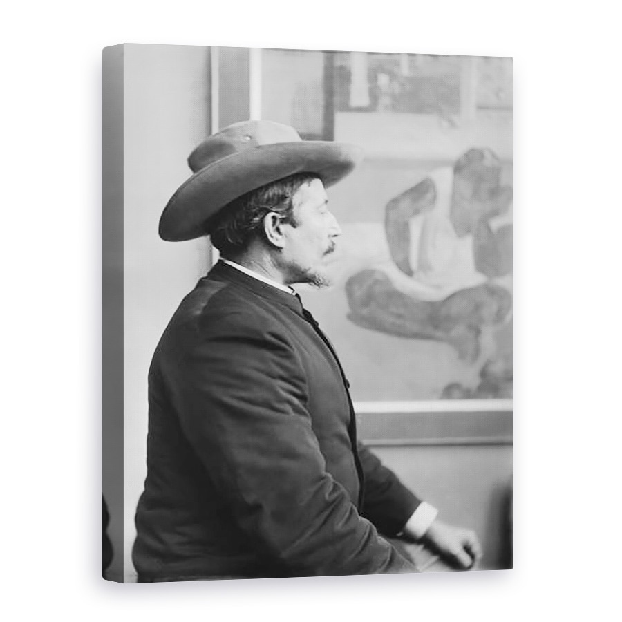 Tablou canvas - French Photographer - Paul Gauguin 1848-1903 in fata panzelor sale, 60 x 80 cm