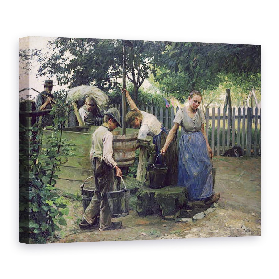 Tablou canvas - Franz Nolken - La fantana, 75 x 100 cm