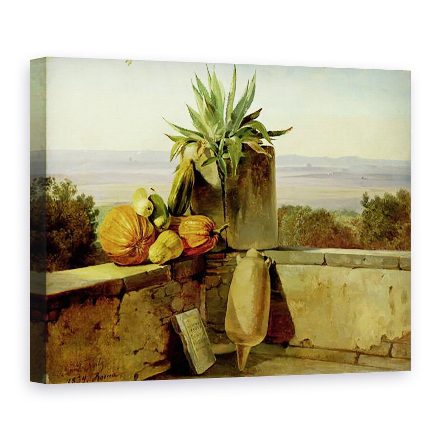 Tablou canvas - Friedrich Nerly - Balcon roman, 50 x 70 cm