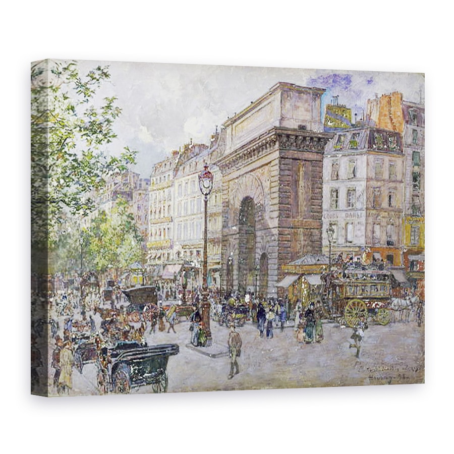 Tablou canvas - Frederic Anatole Houbron - Porte Saint-Martin, 60 x 80 cm