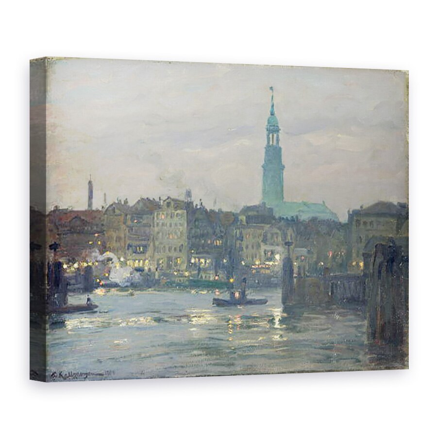 Tablou canvas - Friedrich Kallmorgen - Punerea pe Lumini, 60 x 80 cm