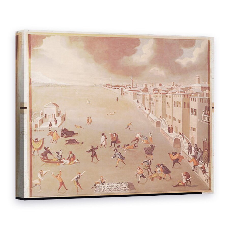 Tablou canvas - Gabriele Bella - Laguna inghetata in 1708, 50 x 70 cm