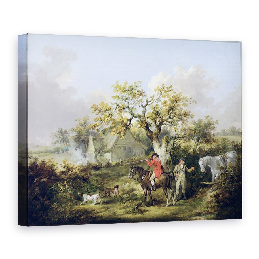 Tablou canvas - George Morland - Partridge fotografiere, 75 x 100 cm