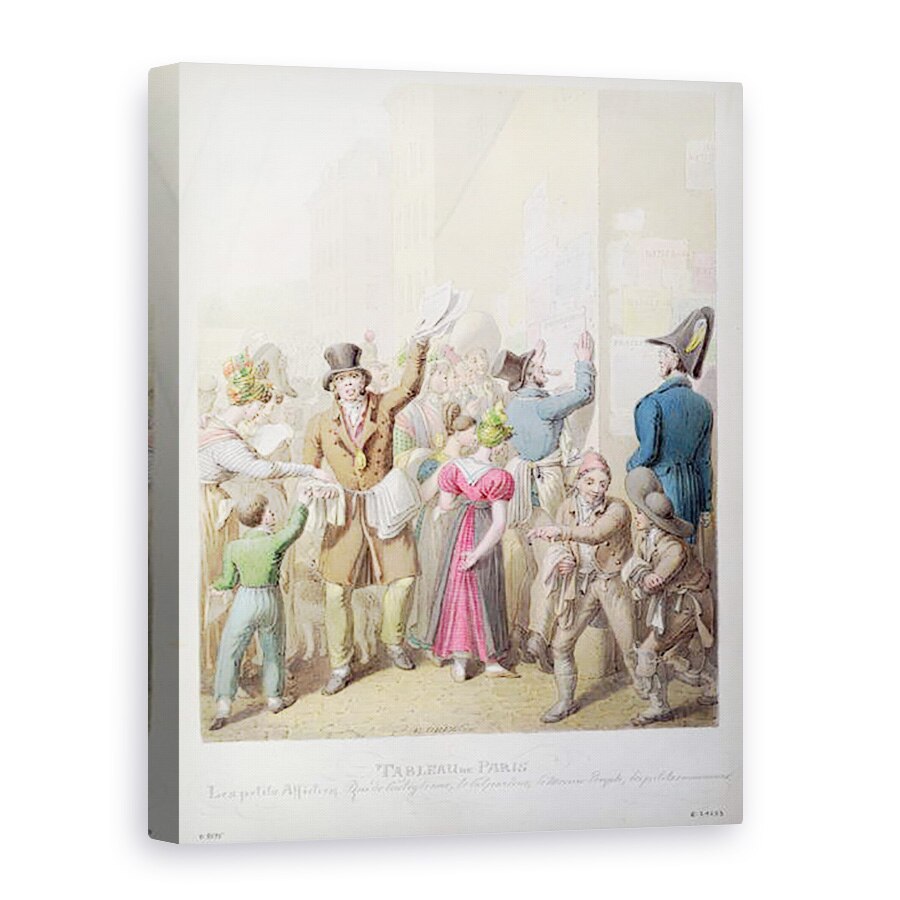 Tablou canvas - Georg Emanuel Opitz - Afisele din Tableau de Paris, 75 x 100 cm