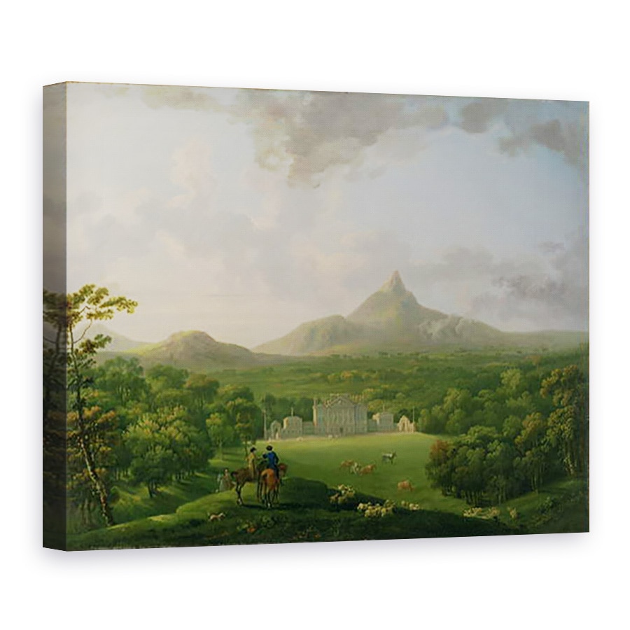 Tablou canvas - George Barret the Elder - Vedere spre Powerscourt, judetul Wicklow, 50 x 70 cm