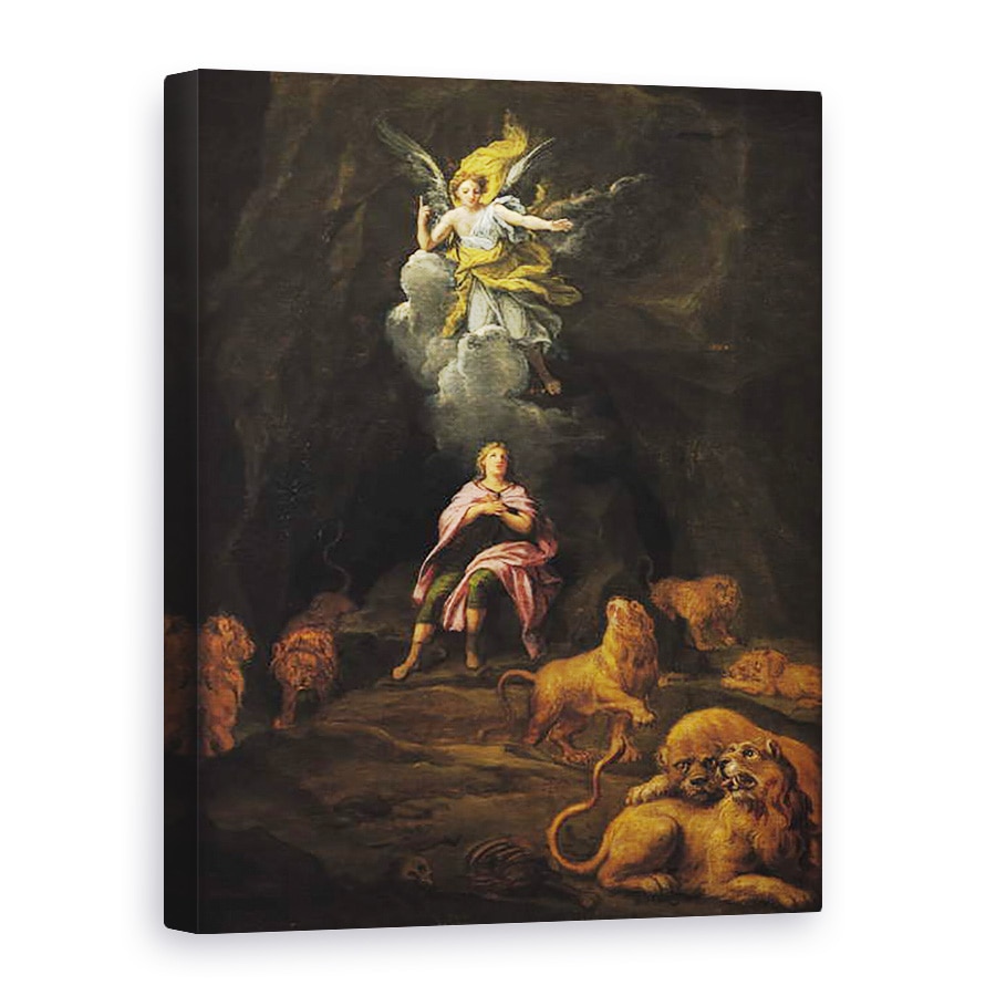 Tablou canvas - Francois Verdier - Daniel in vizuina de lei, 75 x 100 cm