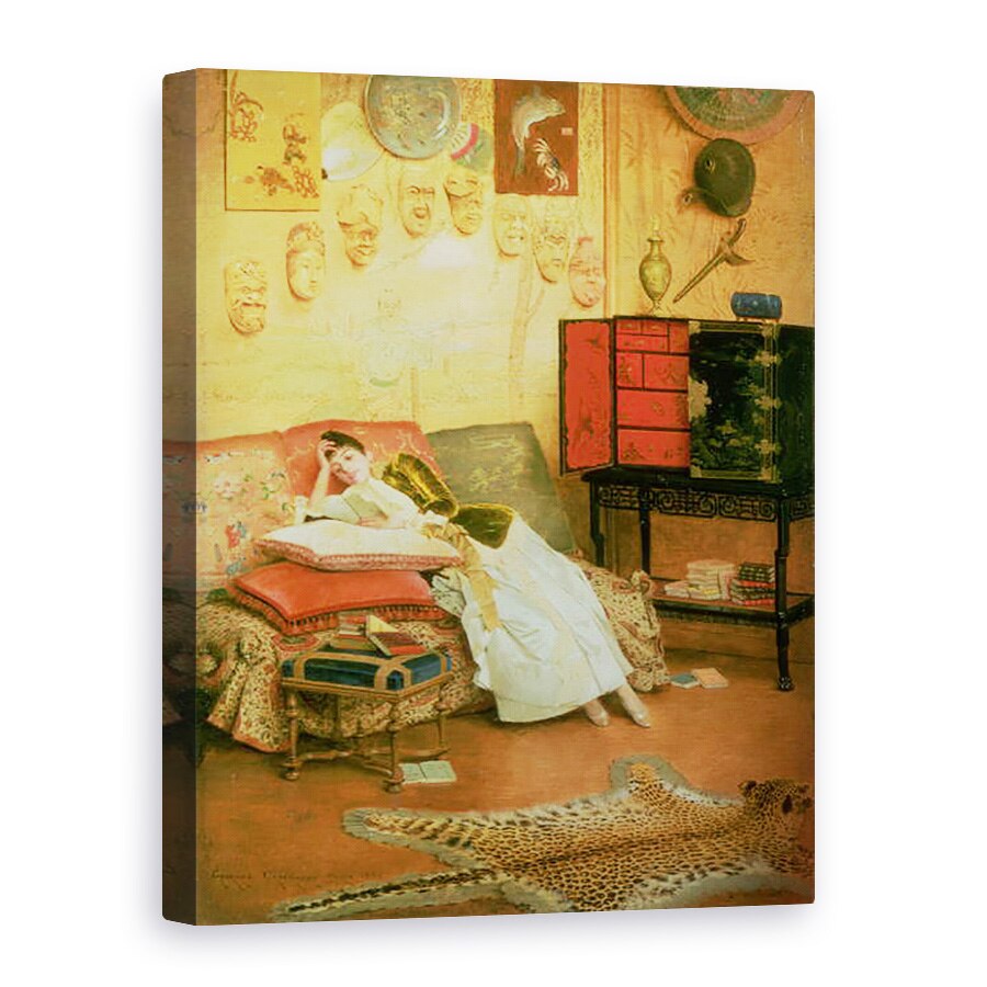 Tablou canvas - Georges Croegaert - La Liseuse, 75 x 100 cm