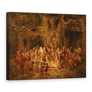 Tablou canvas - George Cruikshank - Stejarul lui Herne din Sotiile vesele ale Windsorului de William Shakespeare 1564-1616, 75 x 100 cm Tablou canvas - George Cruikshank - Stejarul lui Herne din Sotiile vesele ale Windsorului de William Shakespeare 1564-1616, 75 x 100 cm