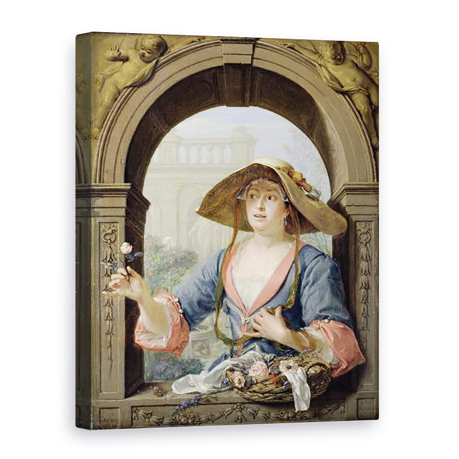 Tablou canvas - Jacques Ignatius de Roore - Portretul Stapanei Artistului M.C. Cremeri, 75 x 100 cm