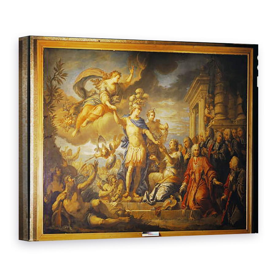 Tablou canvas - Jacques Dumont - Alegorie a Pacii de la Aix-la-Chapelle, 75 x 100 cm