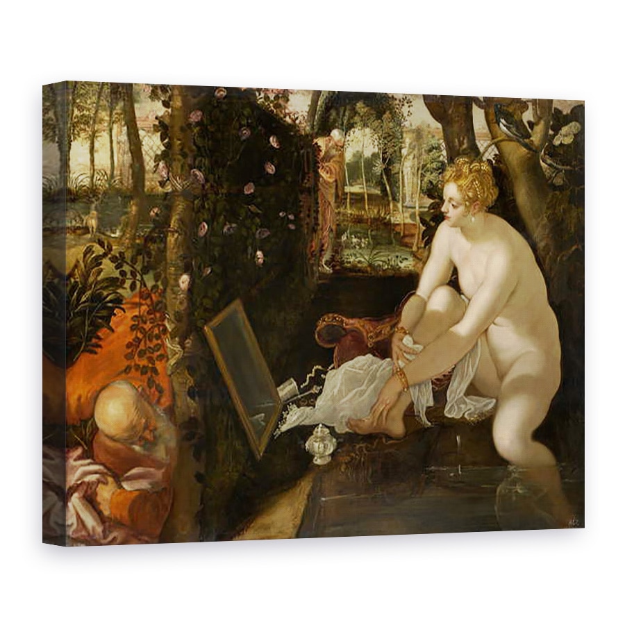 Tablou canvas - Jacopo Robusti Tintoretto - Susanna pentru scaldat, 75 x 100 cm