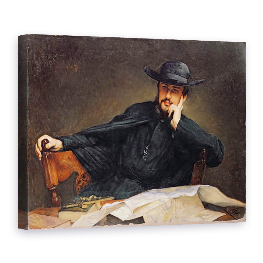 Tablou canvas - James Jacques Joseph Tissot - Portret De Preot, 75 x 100 cm