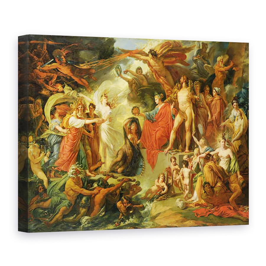 Tablou canvas - Jacques Reattu - Triumful civilizatiei, 60 x 80 cm