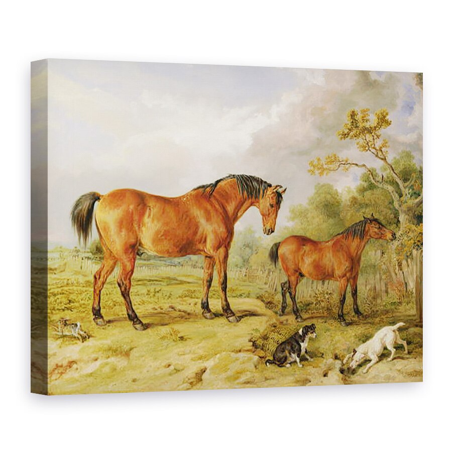 Tablou canvas - James Ward - Portretul lui Reformer, Blucher, Tory si Crib, proprietatea lui Rowland Alston, Esq., 50 x 70 cm