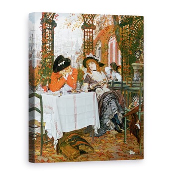 Tablou canvas - James Jacques Joseph Tissot - A Luncheon, 60 x 80 cm Tablou canvas - James Jacques Joseph Tissot - A Luncheon, 60 x 80 cm