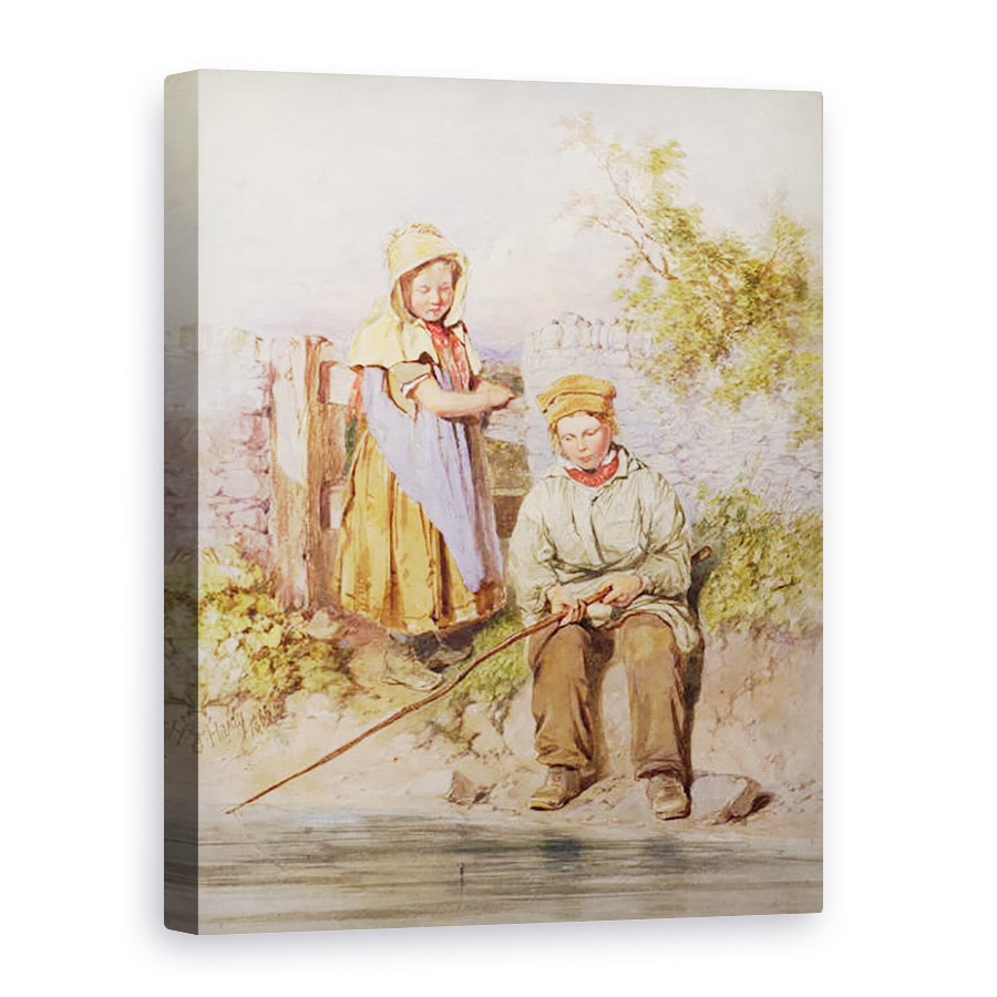 Tablou canvas - James Jnr Hardy - Tinerii pescari, 75 x 100 cm