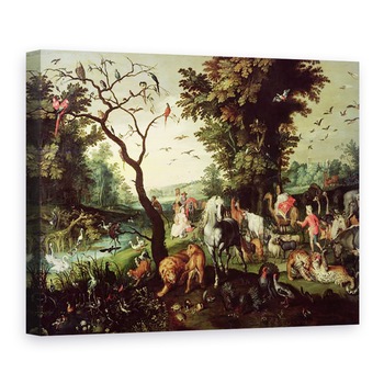 Tablou canvas - Jan Brueghel the Elder - Animalele care intra in Arca lui Noe, 50 x 70 cm Tablou canvas - Jan Brueghel the Elder - Animalele care intra in Arca lui Noe, 50 x 70 cm