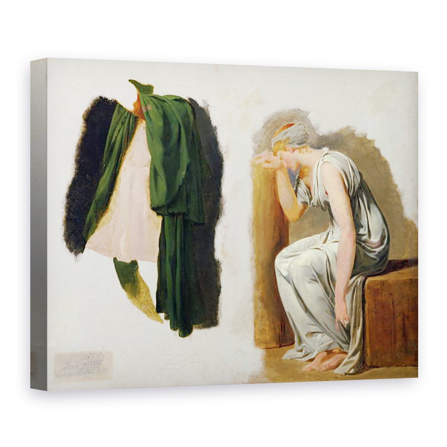 Tablou canvas - Jacques Louis David - O toga verde si Camille, 75 x 100 cm