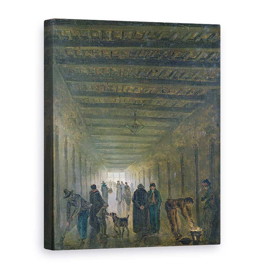 Tablou canvas - Hubert Robert - Coridorul inchisorii Saint-Lazare din 1793, 75 x 100 cm
