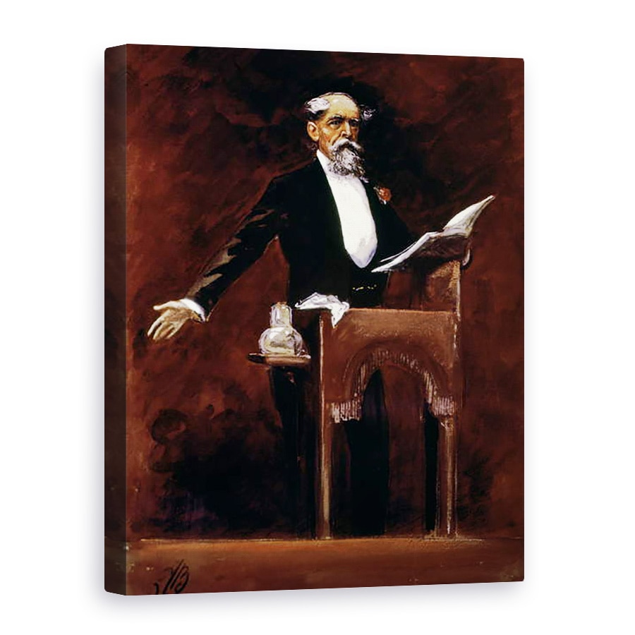 Tablou canvas - James Bacon - Charles Dickens, 60 x 80 cm