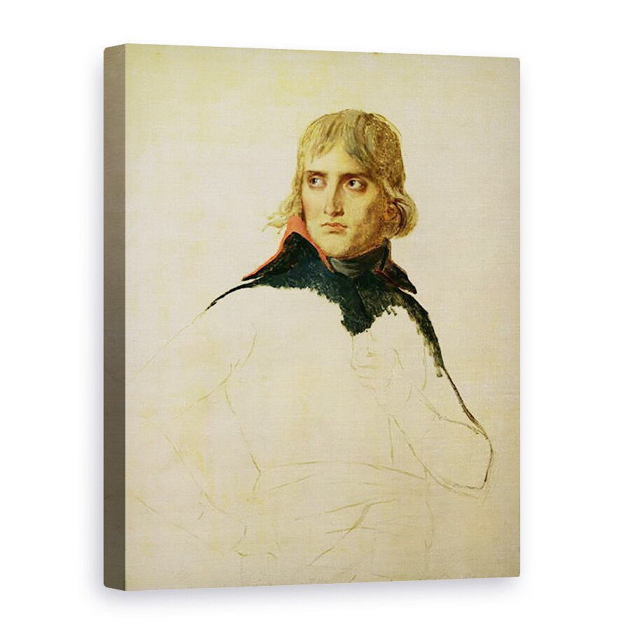 Tablou canvas - Jacques Louis David - Portret neterminat al generalului Bonaparte 1769-1821 c.1797-98, 75 x 100 cm