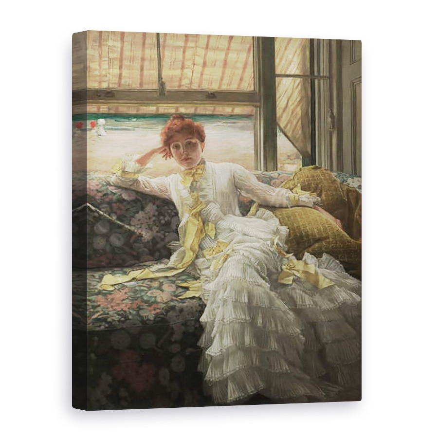 Tablou canvas - James Jacques Joseph Tissot - Litoral Iulie, Specimenul unui portret, 75 x 100 cm