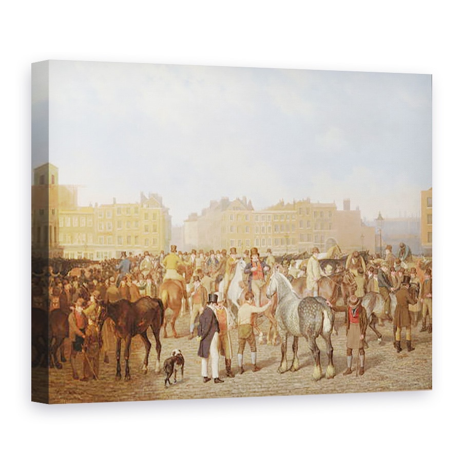 Tablou canvas - Jacques-Laurent Agasse - Piata veche Smithfield, Londra, 75 x 100 cm