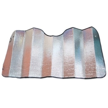 Parasolar folie aluminiu RoGroup, 2 fete, 60 cm x 130 cm Parasolar folie aluminiu RoGroup, 2 fete, 60 cm x 130 cm