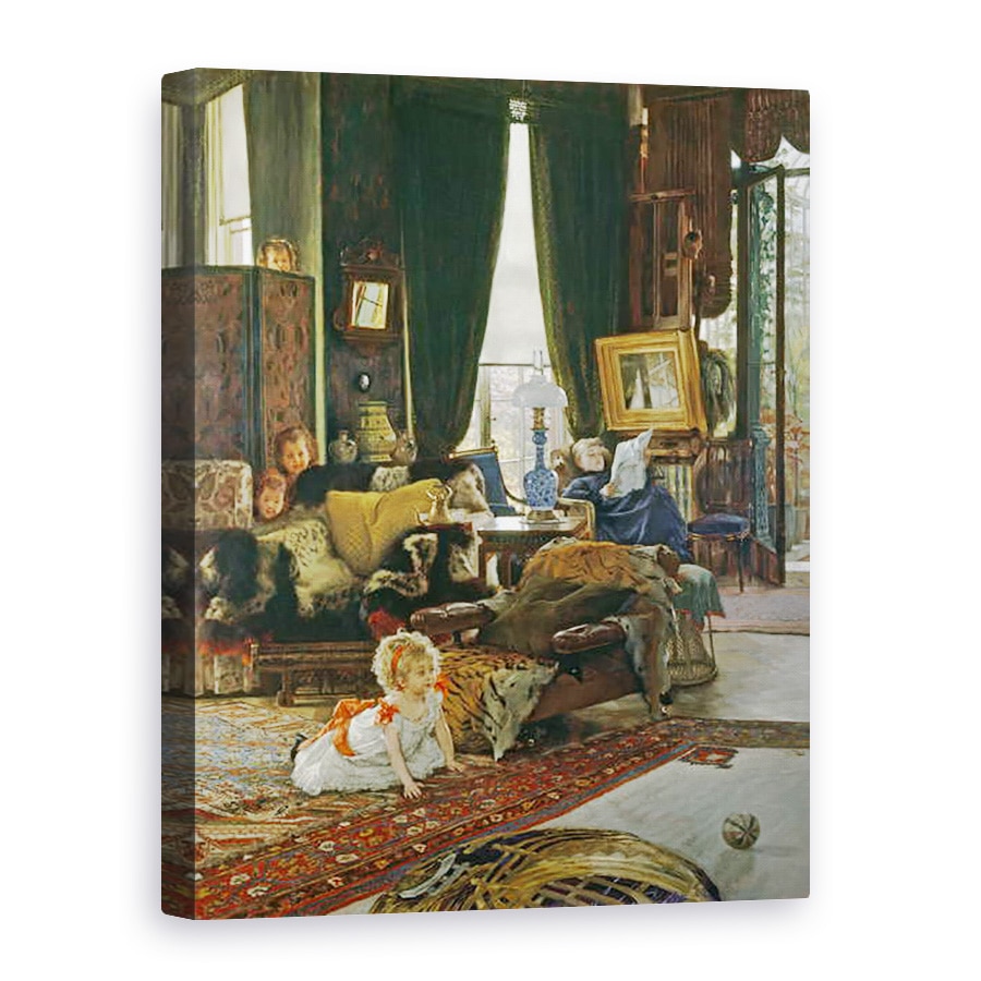 Tablou canvas - James Jacques Joseph Tissot - Ascundere si cautare, 75 x 100 cm