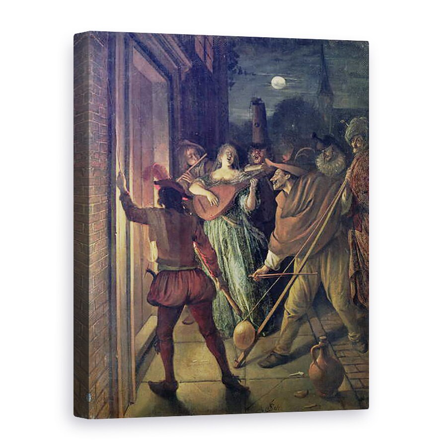 Tablou canvas - Jan Havicksz Steen - Serenade, 50 x 70 cm
