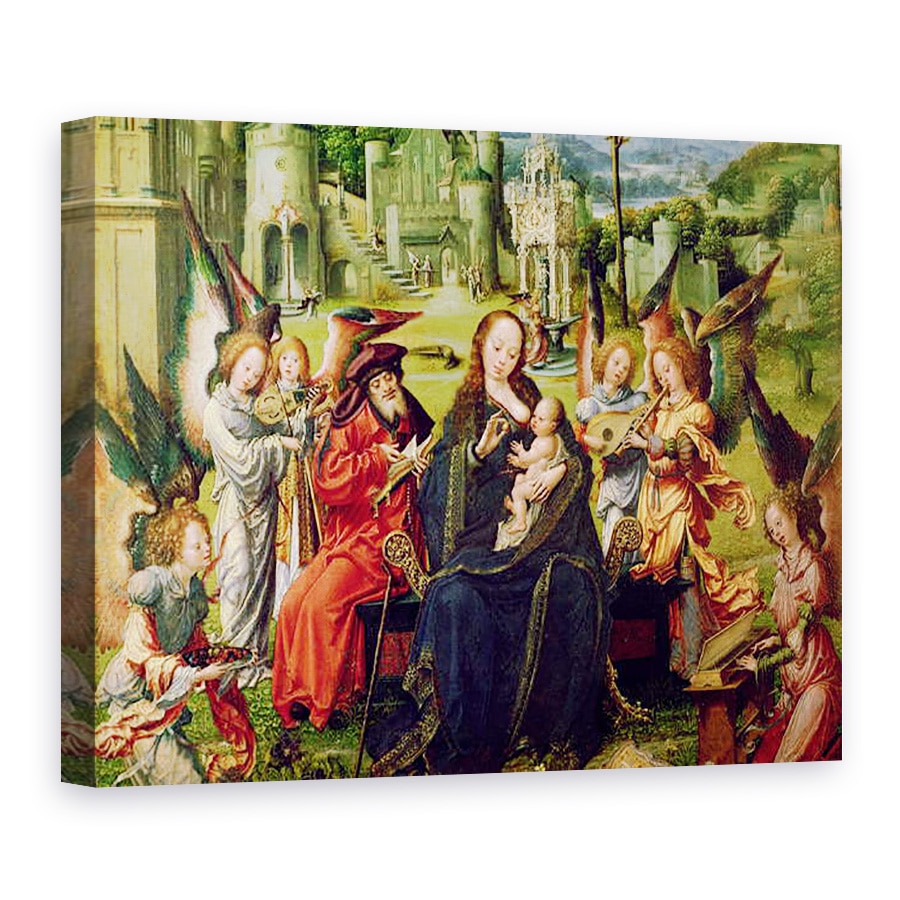 Tablou canvas - Jan Gossaert - Muzicieni Angel, 75 x 100 cm