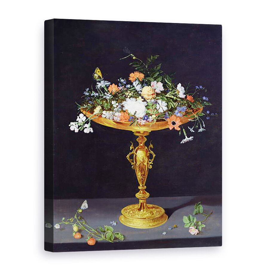 Tablou canvas - Jan Brueghel the Elder - Flori intr-un Tazza de Aur, 75 x 100 cm