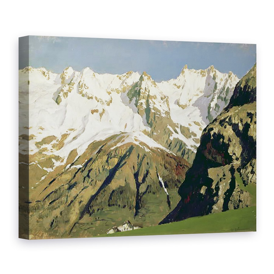 Tablou canvas - Isaak Ilyich Levitan - Muntii Mont Blanc, 50 x 70 cm