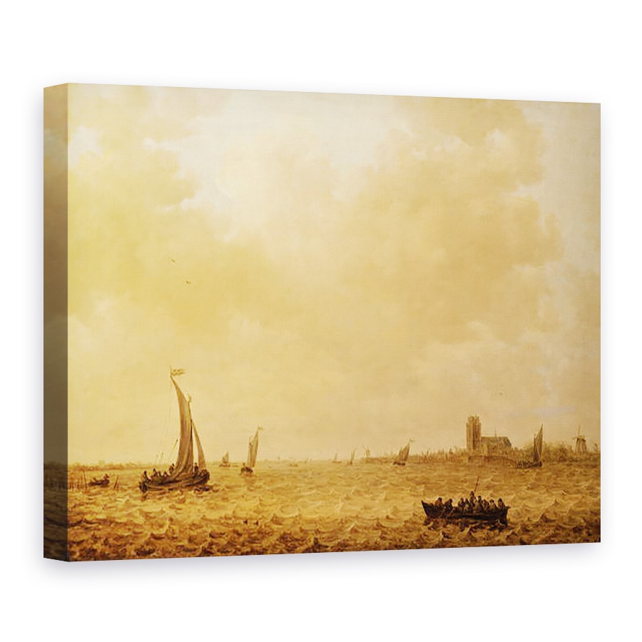 Tablou canvas - Jan Josephsz van Goyen - Vedere la vechiul Maas, 75 x 100 cm