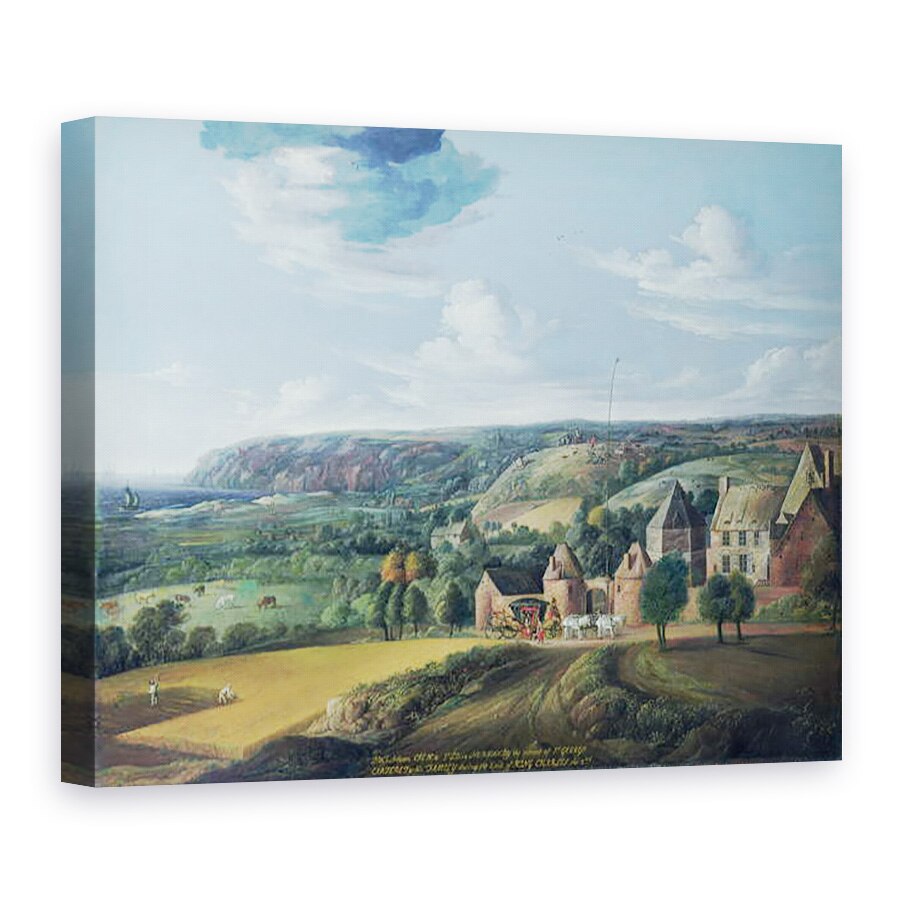 Tablou canvas - Jan Griffier the Elder - Vedere la Potrel Manor, 75 x 100 cm