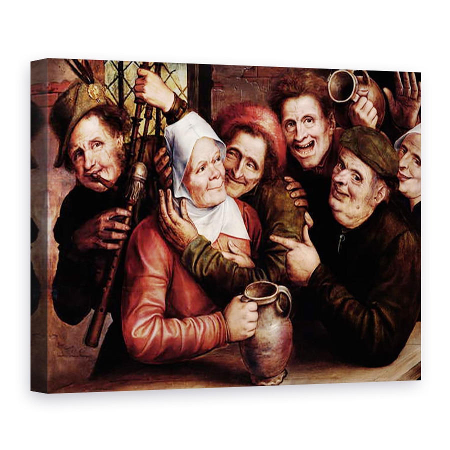 Tablou canvas - Jan Massys - Companie vesela, 75 x 100 cm